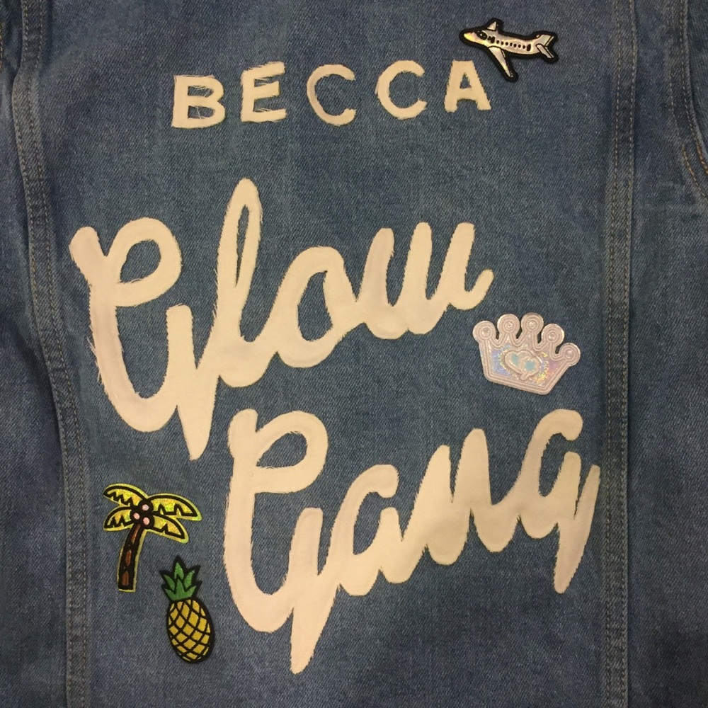 High Heels Suicide Becca Glow Gang denim jacket S - Picture 6 of 6